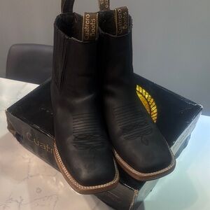 Men's Black Western Boots
